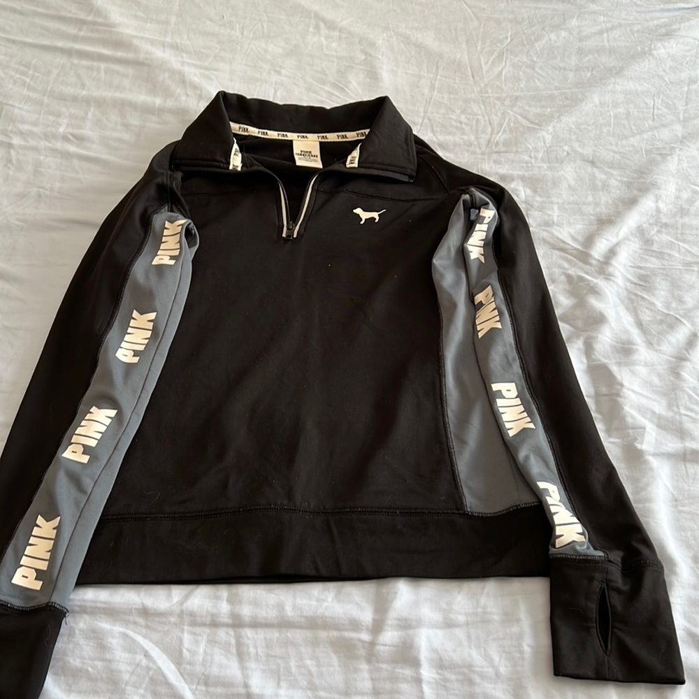 Victoria’s Secret pink half zip ultimate material sweatshirt